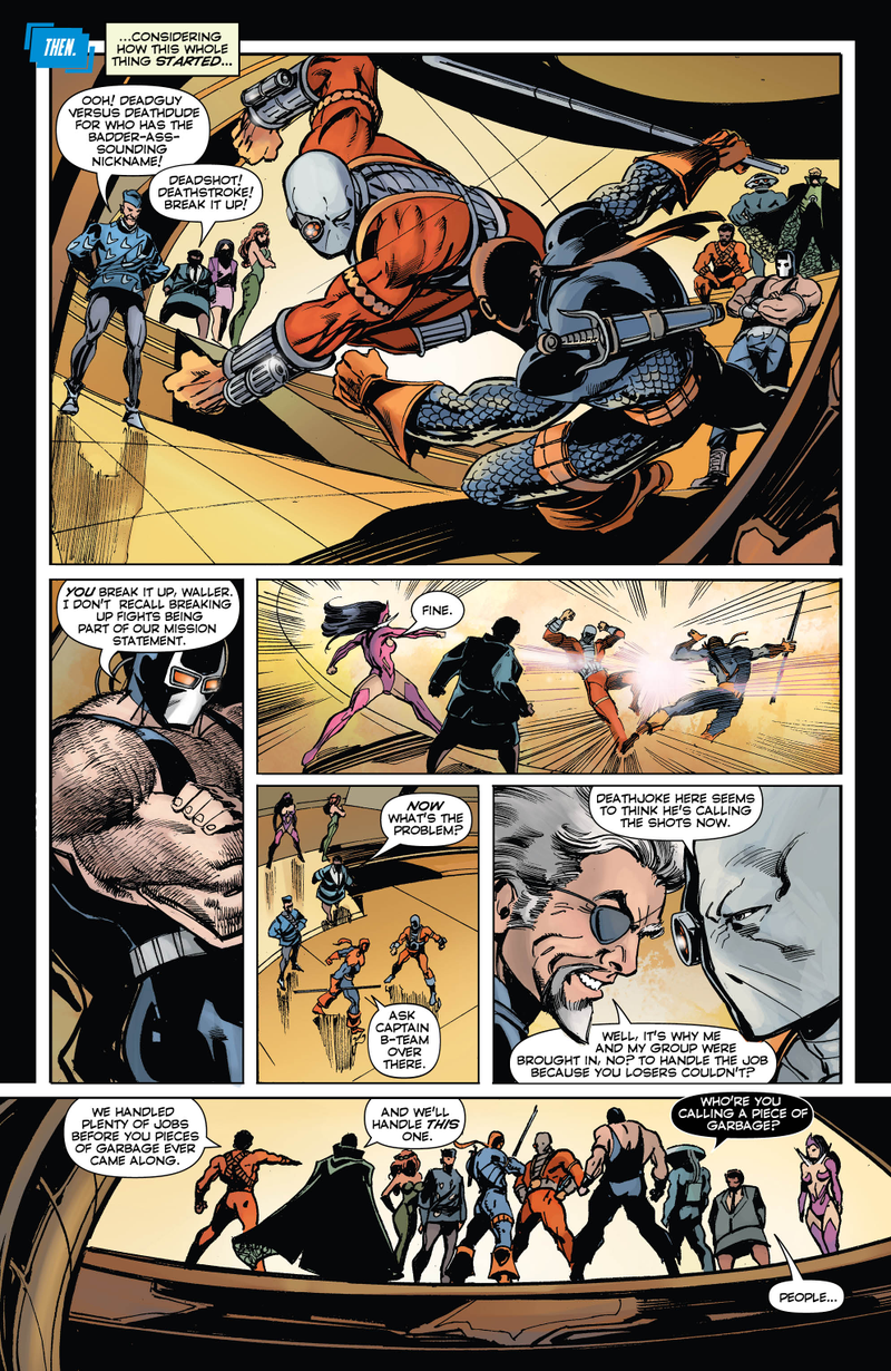 Illustration for article titled Exclusive DC preview: Supervillains go to war in Convergence: Suicide Squad #2